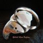 Sterling Silver Blue Topaz Goddess Cocktail Ring  GDR-1101-PS
