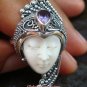 Sterling Silver Amethyst Goddess Cocktail Ring GDR-1102-PS