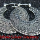 925 Silver Traditional Bali Style Hoop Earrings SE-212-KT