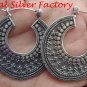 925 Silver Traditional Bali Style Hoop Earrings SE-212-KT