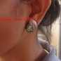 Sterling Silver Leaf Design Paua Shell Earrings ER-659-PS