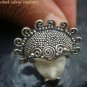 Silver and Trillion Garnet Goddess Ring GDR-1230-KT