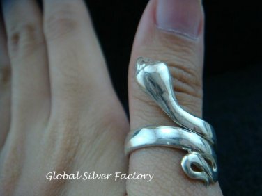 Slinky 925 Sterling Silver Wrap Around Snake Ring SR-189-NY