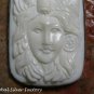 Silver Carved Lady and Bear Pendant BP-208-KA