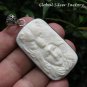 Silver Carved Lady and Bear Pendant BP-208-KA