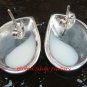 Sterling Silver Leaf Design White Shell Earrings ER-660-PS