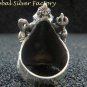 Chunky 925 Sterling Silver Hindu Elephant Ganesh Ring SR-187-PS