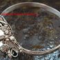 Sterling Silver Green Quartz Snake Bangle SBB-226-KT