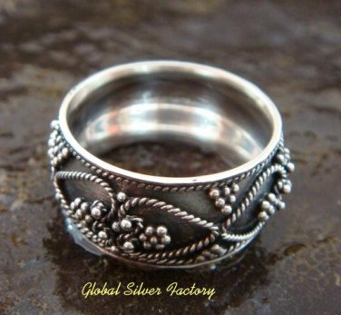Sterling Silver Balinese Ring SR-131-KT
