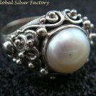 Sterling Silver Freshwater Pearl Ring RI-415-NY