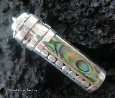 Sterling Silver Paua Abalone Shell Perfume Pendant PP-101-KT