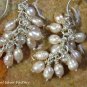 Natural South Sea Pearl Cluster Dangle Earrings ER-842-NY