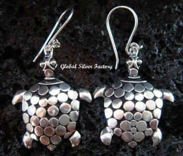 Sterling Silver Turtle Earrings SE-163-KT