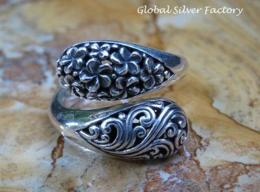 Sterling Silver Frangipani Ring SR-220-KT