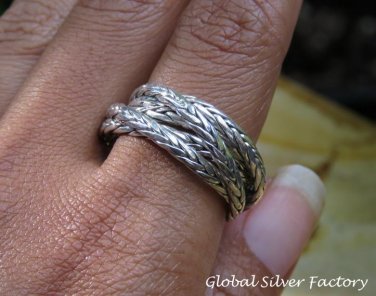 Sterling Silver Interlocking Rings SR-221-PS