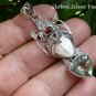 Silver and Green Quartz Goddess Pendant GDP-1257-PS