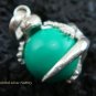 925 Silver Green Gecko Chime Ball 12mm CH-314-KT