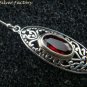 Sterling Silver & Garnet Bali Designer Earrings ER-755-KT