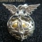 Sterling Silver Angel Wings Harmony Ball / Pergnancy Ball/ Mexican Bola Pendant HB-375-KT