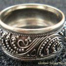 925 Silver Bali Filigree Style Unisex Ring SR-163-PS
