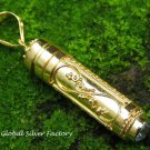 Gold Plated Perfume Pendant with Blue Topaz GPP-112-KT