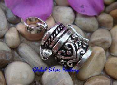 Sterling Silver Cremation/Prayer Box Perfume Pendant PP-106-TH