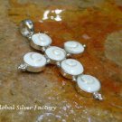 Silver and Eye of Shiva Cross Pendant SP-779-KT