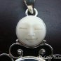 925 Silver Moon Face & Shell Goddess Pendant GDP-504-NY
