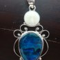 925 Silver Moon Face & Shell Goddess Pendant GDP-504-NY