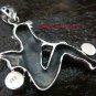 Sterling Silver, Moonstone, Amethyst Fairy Pendant SP-511-PS