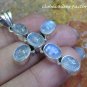 Sterling Silver Rainbow Moonstone Cross Pendant SP-788-NY