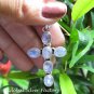 Sterling Silver Rainbow Moonstone Cross Pendant SP-788-NY
