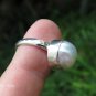 Mabes Pearl and Sterling Silver Ring RI-686