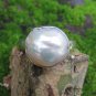 Mabes Pearl and Sterling Silver Ring RI-686