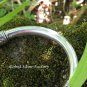 Sterling Silver and Garnet Bangle SBB-485