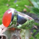 Sterling Silver and Carnelian Gemstone Ring RI-689