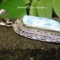 Filigree Silver and Larimar Pendant SP-851