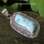 Filigree Silver and Larimar Pendant SP-851