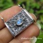 Rainbow Moonstone Balinese Prayer Locket Pendant LP-248-KT