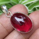 Genuine Ruby Gemstone Cabochon Pendant SP-841