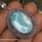Larimar Gemstone Cabochon Pendant SP-828