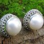 Sterling Silver and Pearl Stud Earrings ER-871