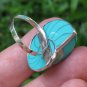 Blue Colored Nautilus Shell Ring RI-684