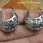 Sterling Silver Filigree Hoop Earrings SE-262-KA