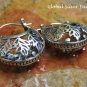Sterling Silver Filigree Hoop Earrings SE-262-KA