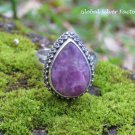 Silver and Sugilite Gemstone Ring RI-677 Choose Size 6,7,8,9 or 10