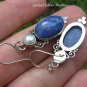 Sterling Silver Sodalite & Pearl Dangle Earrings ER-845