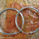 26mm Sterling Silver Hoop Earrings SE-273-KA