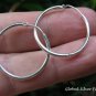 26mm Sterling Silver Hoop Earrings SE-273-KA