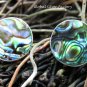 Sterling Silver Round Paua Shell Stud Earrings ER-847